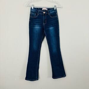 Denim Diva Flare Dark Wash Blue Jeans Girls Size 12